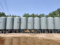 Rezervor vertical de cenușă